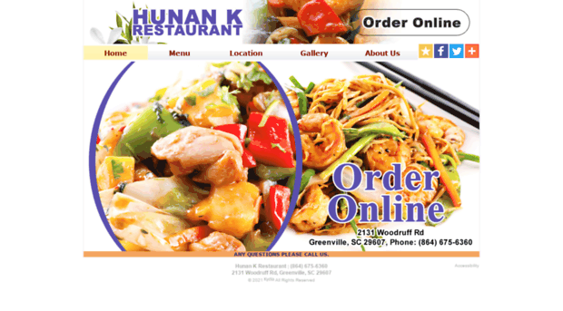 hunankrestaurant.com