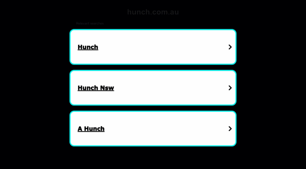 hunch.com.au