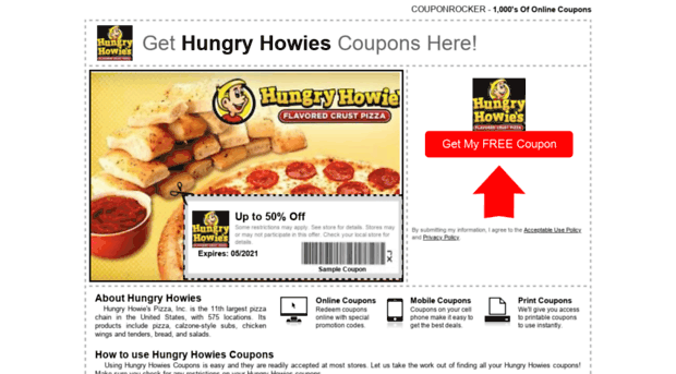 hungryhowies.couponrocker.com