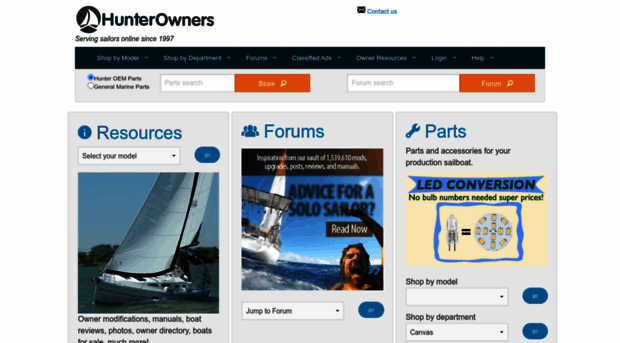 hunter.sailboatowners.com