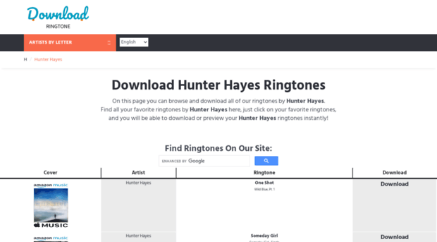 hunterhayes.download-ringtone.com