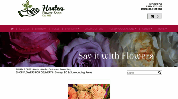 huntersflowershop.com