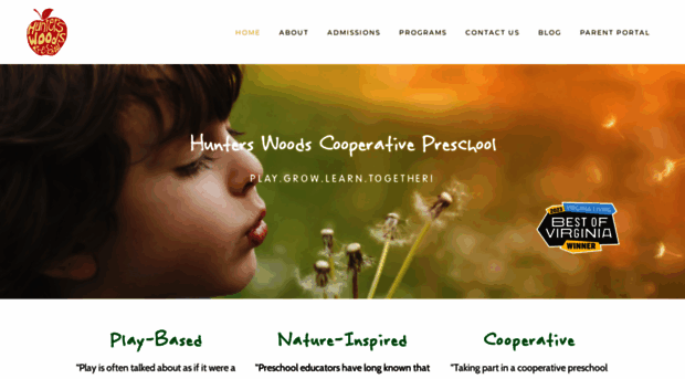 hunterswoodspreschool.org