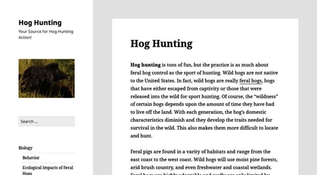 huntinghog.com