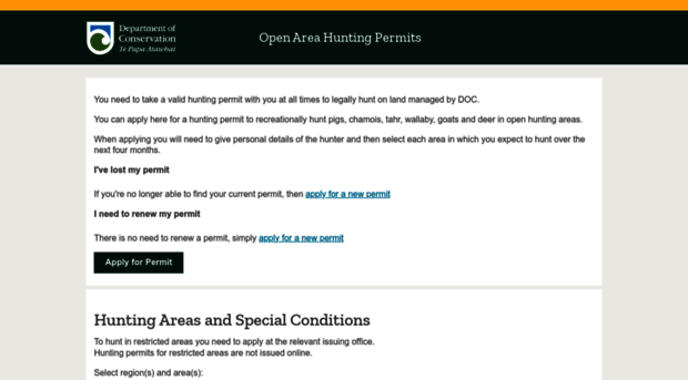 huntingpermits.doc.govt.nz