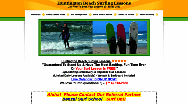 huntingtonbeachsurfinglessons.com