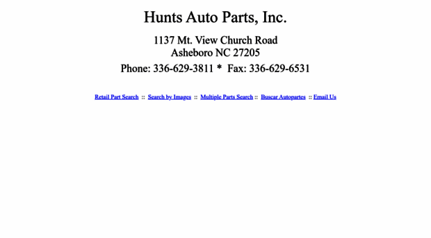 huntsautoparts.com