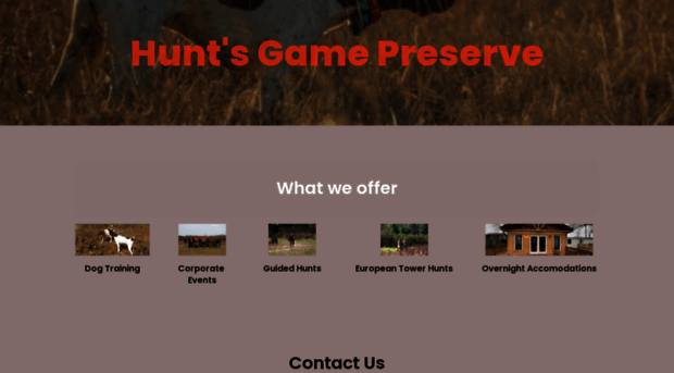 huntsgamepreserve.com