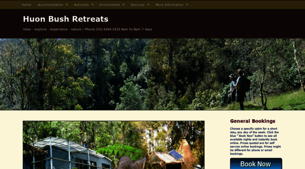 huonbushretreats.com