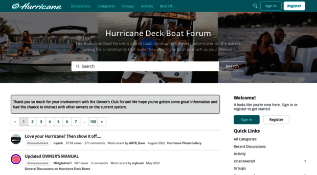 hurricaneboats.vanillacommunities.com