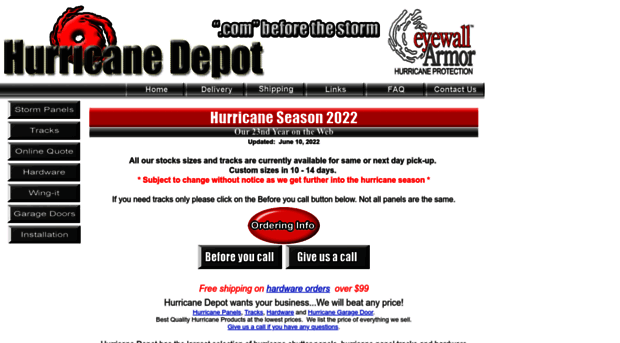 hurricanedepot.com