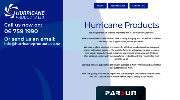 hurricaneproducts.co.nz