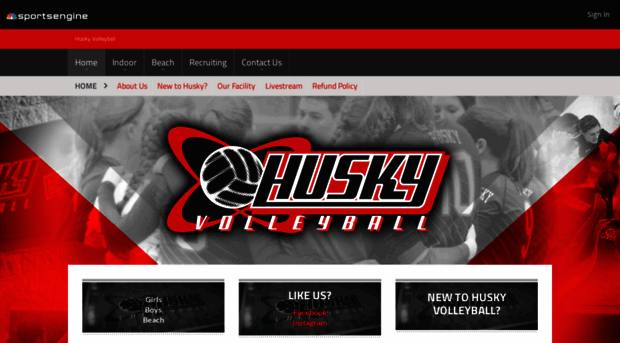 huskyvolleyball.com