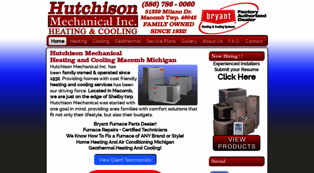 hutchisonmechanical.com