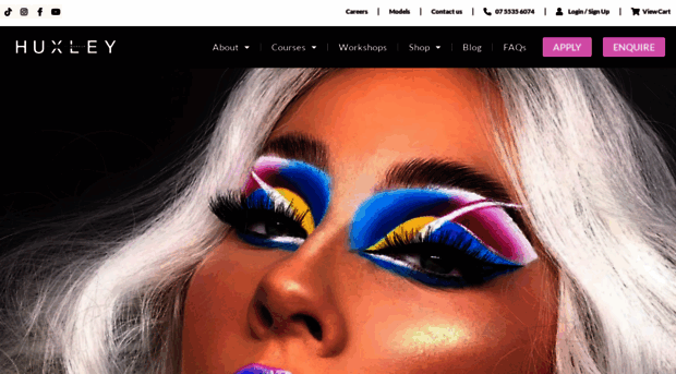 huxleyschoolofmakeup.com