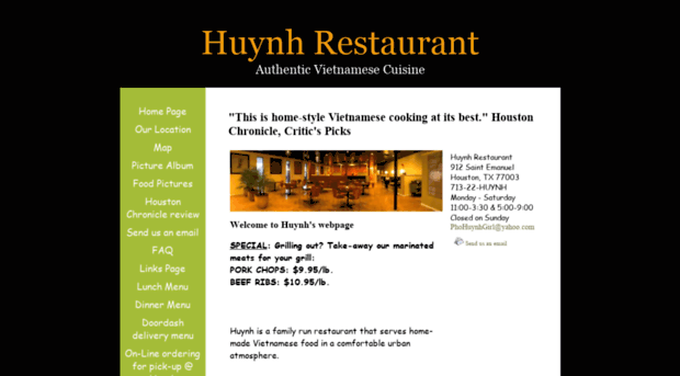 huynhrestauranthouston.com