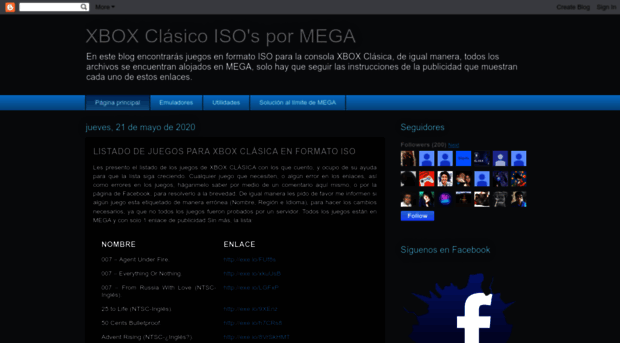Perspicaz Pesimista Señuelo hxboxclasicoisos.blogspot.mx - XBOX Clásico ISO's por MEGA - H XBOX Clasico  ISO S Blogspot