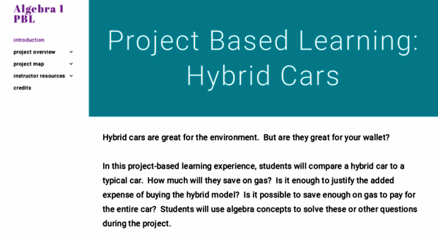 hybridcarsalgebra1pbl.weebly.com