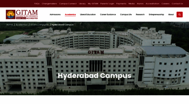 hyderabad.gitam.edu