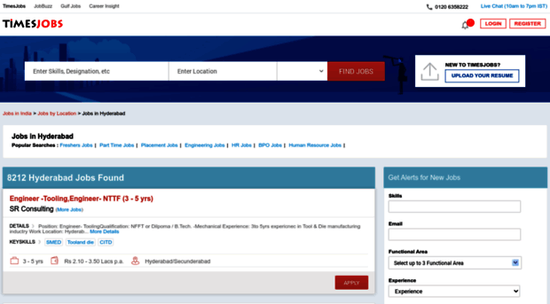 hyderabad.timesjobs.com