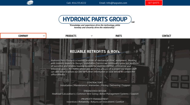 hydronicpartsgroup.com