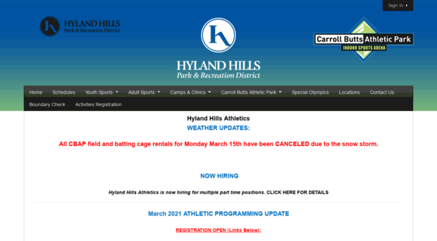 hylandhillsathletics.com