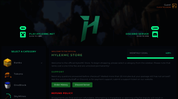 hylexmc.tebex.io