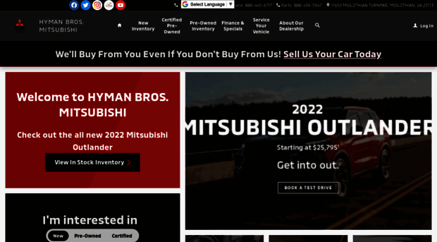 hymanbrosmitsubishi.com