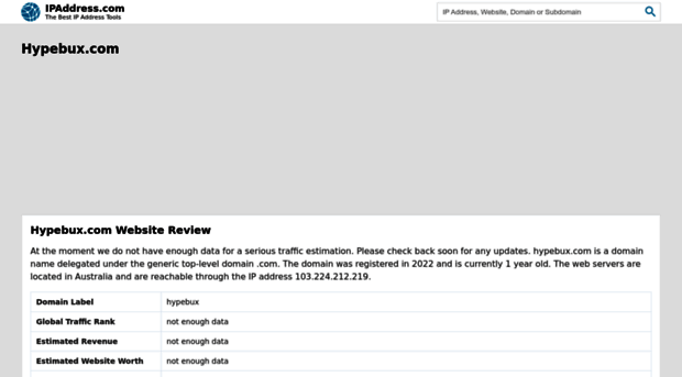 hypebux.com.ipaddress.com