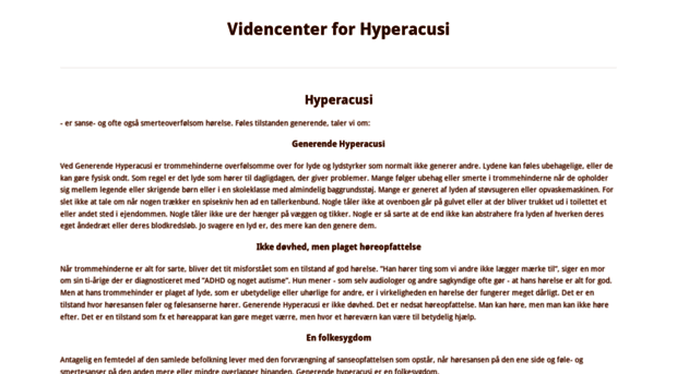 hyperacusi.dk