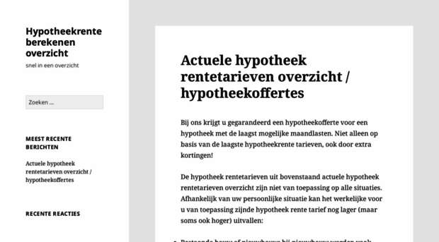 hypotheek-hypotheekrente.nl