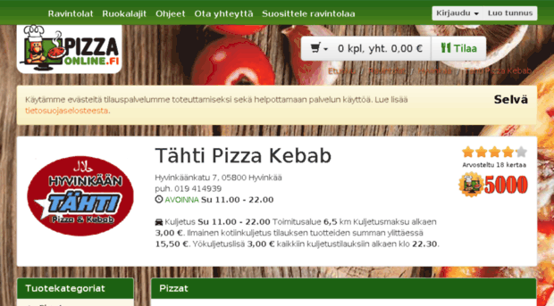 hyvinkaanpizzeriakebab.pizza-online.fi