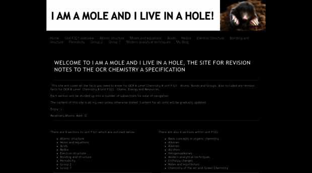 iamamoleandiliveinahole.yolasite.com