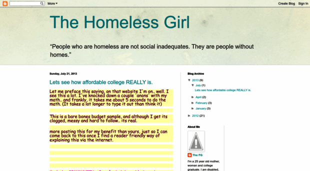 iamthehomelessgirl.blogspot.com