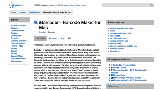 ibarcoder-barcode-maker-for-mac.updatestar.com