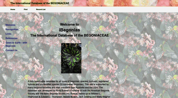 ibegonias.filemakerstudio.com.au