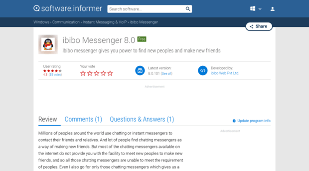 ibibo-messenger.software.informer.com