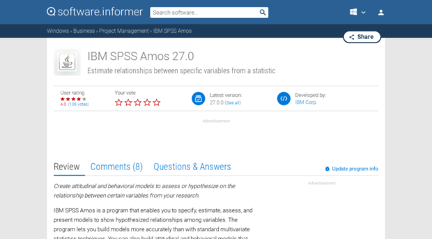 ibm-spss-amos.software.informer.com