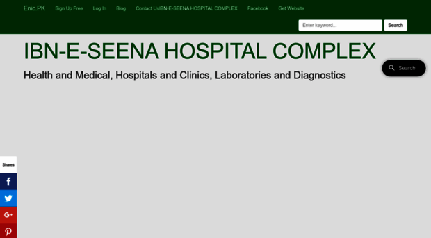 ibneseenahospitalcomplex.enic.pk