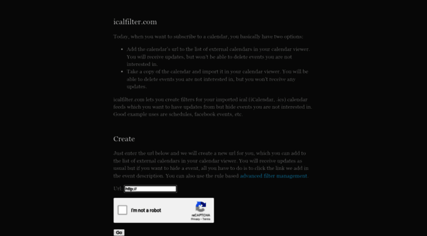 icalfilter.com
