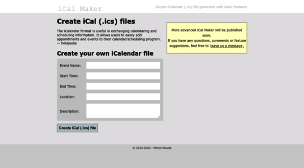 icalmaker.com