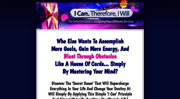 icanthereforeiwill.com