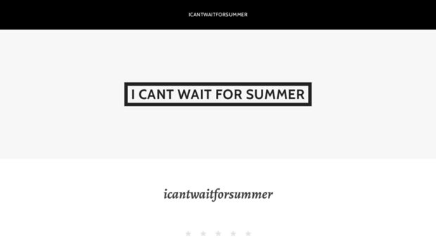 icantwaitforsummer.com