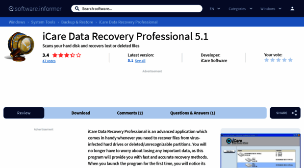 icare-data-recovery-professional.software.informer.com