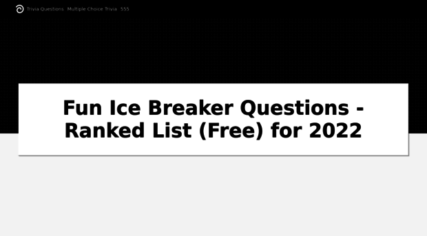 icebreakerquestions.info