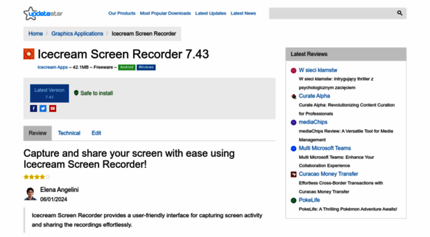 icecream-screen-recorder.updatestar.com