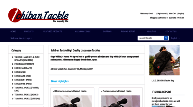 ichibantackle.com - Ichiban Tackle (Japan Fishing  - Ichiban Tackle