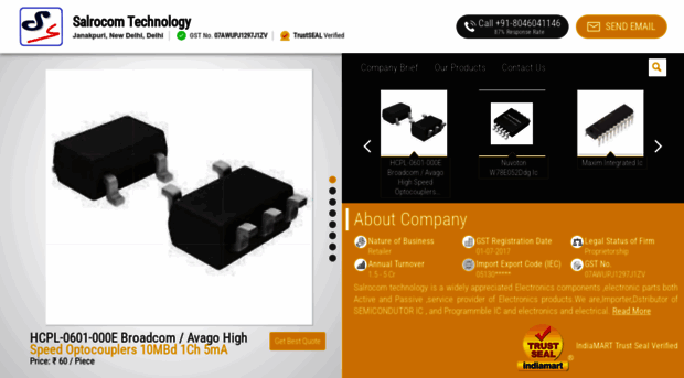 icmicrochipsrscomponents.com