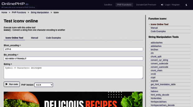 iconv.onlinephpfunctions.com