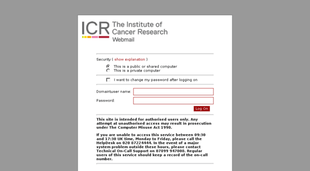 icrmail.icr.ac.uk